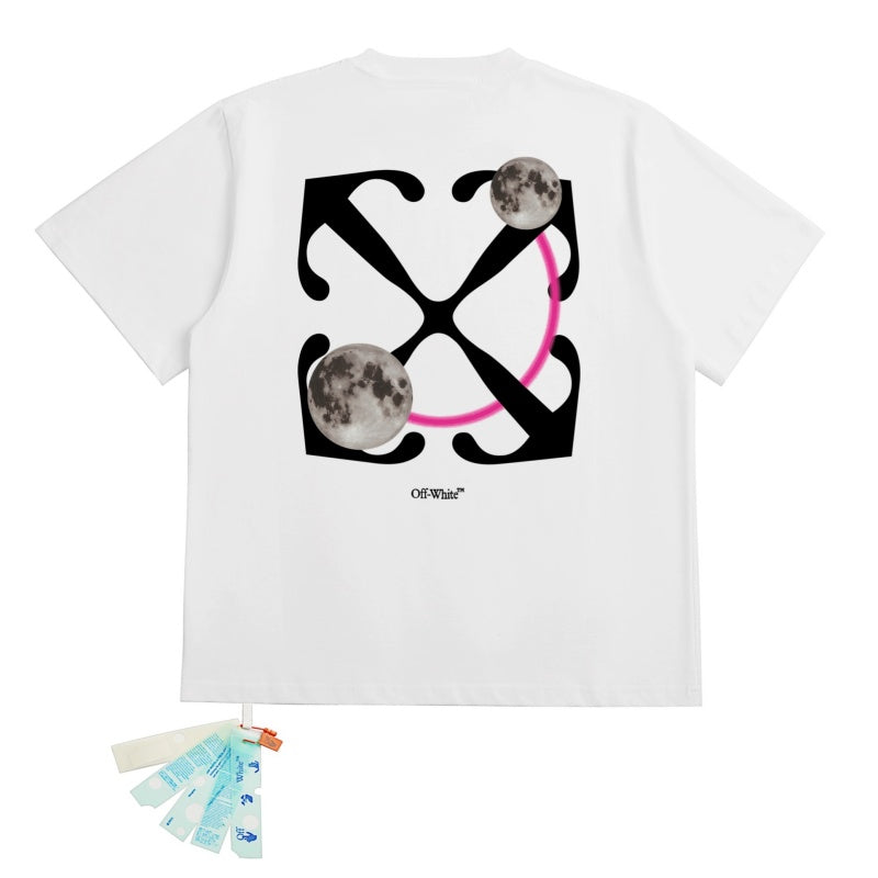 OFF WHITE T SHITRS High-quality 100% pure cotton streetwear