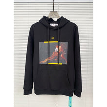 Off White hoodie oil painting series arrow pattern hooded