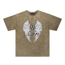 Amiri Washed Distressed T Shirt Printed Trendy Pure Cotton