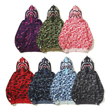 Ape Hoodie Camouflage Alphabet Double Hat Sweater Autumn Winter
