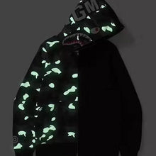 Bathing Ape Bape Ape Head Camouflage Stitching Sweatshirt Hooded Zipper Fleece Jacket