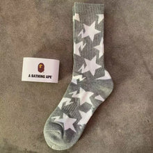 Bathing Ape Bape Socks Ape Head Star Striped Sports Socks Sweat Casual