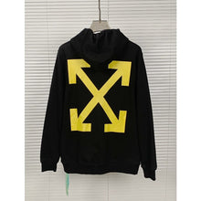 Off White hoodie oil painting series arrow pattern hooded