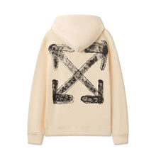 Off White hoodie stereoscopic sketch arrow pattern pullover hooded