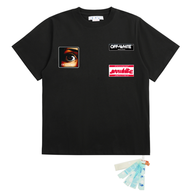 OFF WHITE T SHITRS High-quality 100% pure cotton streetwear