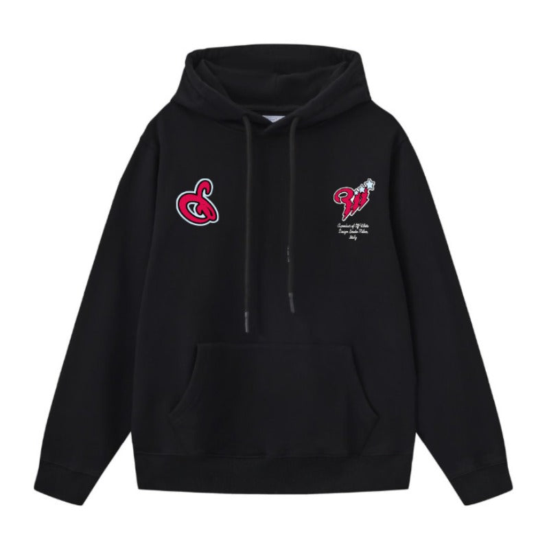 Off White hoodie cartoon scorpion alphabet pattern pullover hooded
