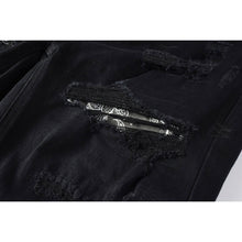 KSUBI Jeans Slim Fit Casual Stretch Ripped Jeans