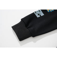 Off White hoodie Slogan Cartoon Arrow Pattern Pullover Hood