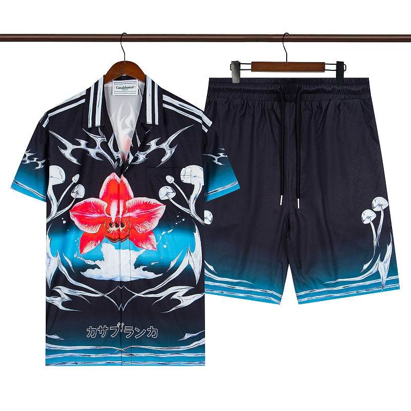 Casablanca Beach Shirt & Shorts Set Casual Summer Vacation/Travel Wear (Sold Separately)