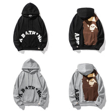 Bathing Ape Bape Hoodie Man Alphabet Print Solid Color Shark