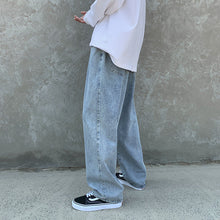 Men Jeans Loose Straight Wide Leg Pants
