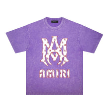 Amiri Washed Distressed T Shirt Printed Trendy Pure Cotton