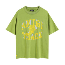 Amiri T Shirts Washed Series Golden Foot