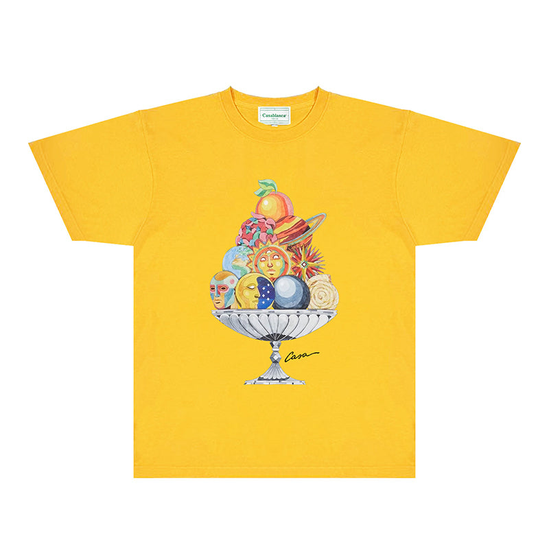 Casablanca T Shirts Street High-quality pure cotton