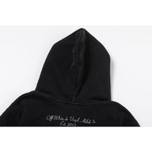 Off White hoodie Color Portrait Oil Painting Wash Hood