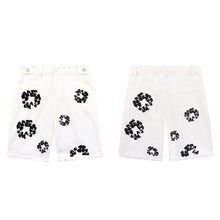 DENIM TEARS shorts denim kapok print summer loose for men and women
