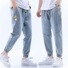 Men Jeans Summer Jeans Men's Loose Tappered Casual Pants
