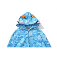 Bathing Ape Bape Hoodie Blue Jellyfish Ghost Fire Camouflage Shark Sweater Hooded Coat Casual Fashion Brand Zip Hoodie