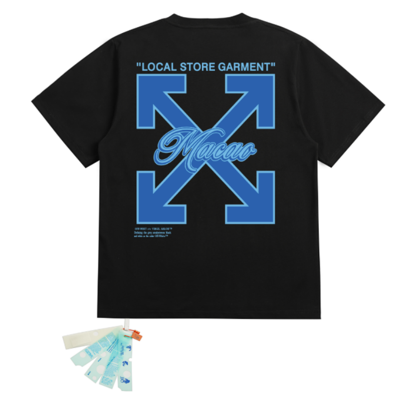 OFF WHITE T SHITRS High-quality 100% pure cotton streetwear