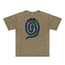Amiri Washed Distressed T Shirt Printed Trendy Pure Cotton