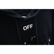Off White hoodie Fireworks Ink Graffiti Hooded