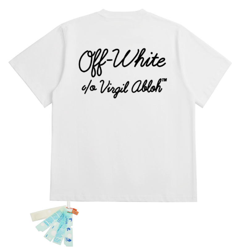 OFF WHITE T SHITRS High-quality 100% pure cotton streetwear