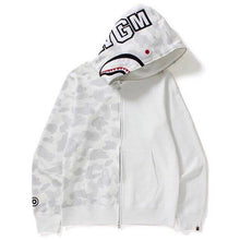 Bathing Ape Bape Ape Head Camouflage Stitching Sweatshirt Hooded Zipper Fleece Jacket