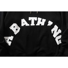 Bathing Ape Bape Hoodie Man Alphabet Print Solid Color Shark