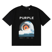 Purple T Shirts Tire Print