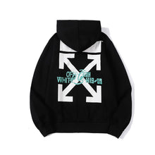 Off White hoodie speed bump landscape illustration fleece hooded