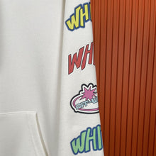 Off White hoodie Colorful graffiti Arrow Pattern Pullover Hood