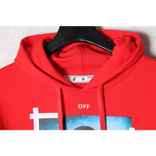 Off White hoodie Mona Lisa frame pattern hooded
