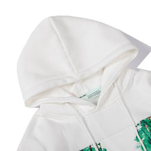 Off White hoodie speed bump landscape illustration fleece hooded