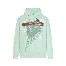 Sp5der Hoodie Cobweb Puff Print Pure Cotton