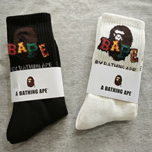 Bathing Ape Bape Socks Ape Head Towel Bottom Socks Casual Sports Socks Basketball