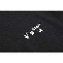Off White hoodie creative color curved embroidered arrow hooded