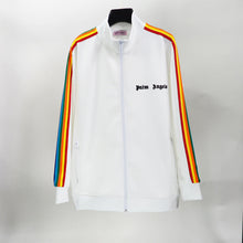 Palm Angels sweatshirt Striped zip-up cardigan
