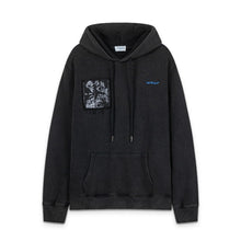 Off White hoodie pocket letter portrait pattern pullover