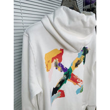 Off White hoodie painted arrow pattern hooded
