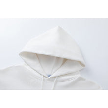 OW Maple Leaf Letter Arrow Pattern Pullover Hooded Sweater