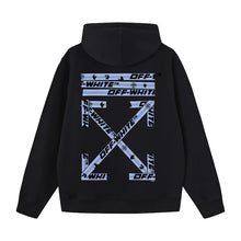 Off White hoodie Palm Letter Arrow Pattern Pullover Hood
