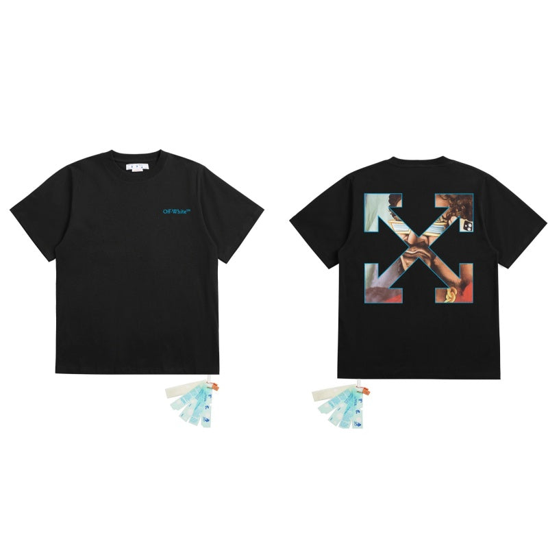OFF WHITE T SHITRS High-quality 100% pure cotton streetwear