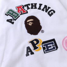 Bathing Ape Bape Hoodie Shark Head Sweater Colored Letter Print Fall/Winter Hooded Jacket