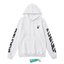 OFF Splash Ink Graffiti Pullover Hooded Sweater
