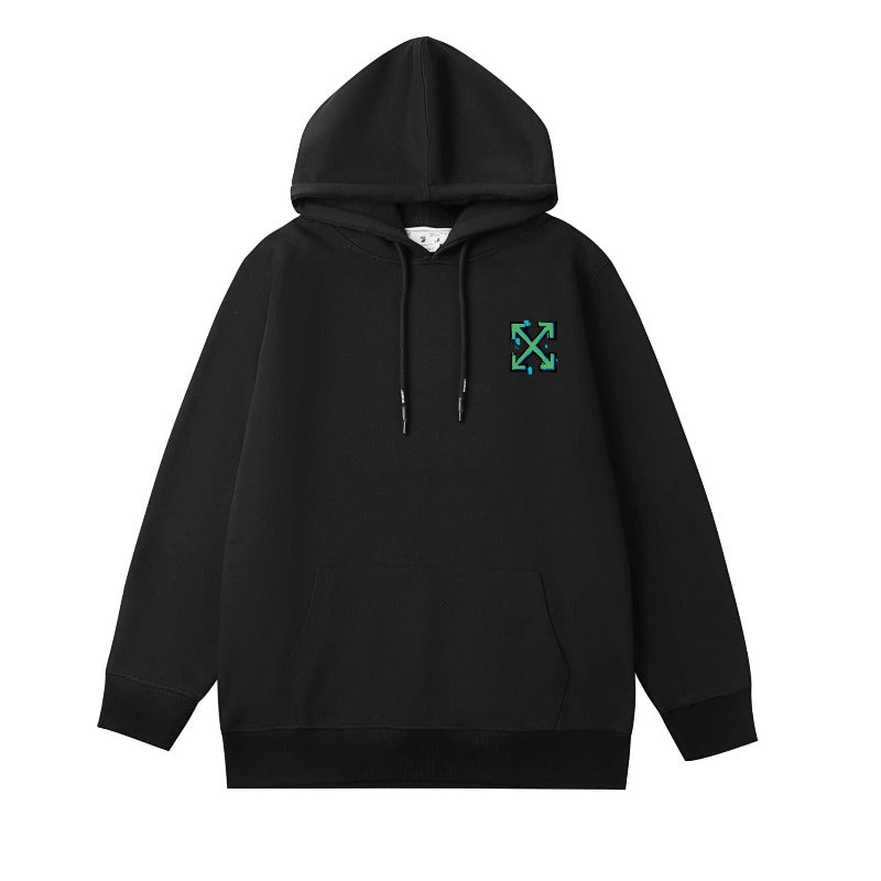 OW graffiti gradual change arrow pullover hooded sweater