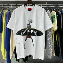 Godspeed T Shirts Skateboard Skull Junior Print Cotton Casual Short Sleeve Men and Women