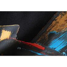 OW graffiti paint print pattern pullover hooded sweater