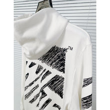Off White hoodie sketch arrow pattern hooded