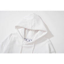 Off White hoodie红色渐变箭头图案连帽