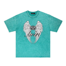Amiri Washed Distressed T Shirt Printed Trendy Pure Cotton